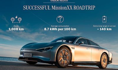 Mercedes VISION EQXX EV Covers Over 1,000-km From Germany To France On A Single Charge - autojosh