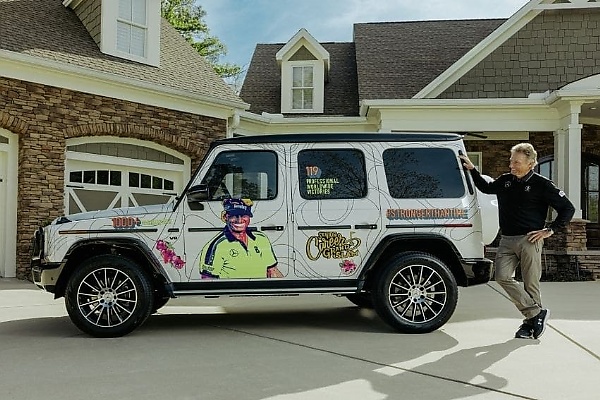 Mercedes Honors Golf Legend Bernhard Langer With A G-Class Covered In Art - autojosh 