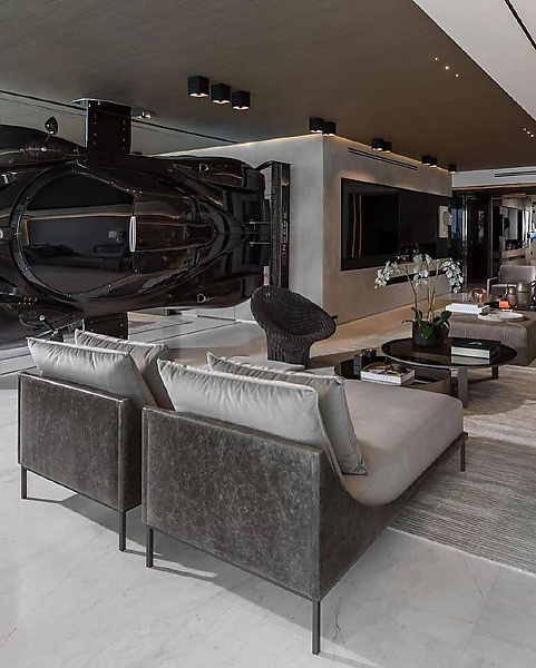 Car Collector Hang A $2.8 Million Pagani Zonda On The Wall Of His Living Room - autojosh 