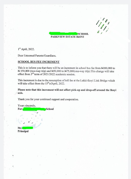 Resumption Of Tolling At Lekki : School Increases Bus Fee From ₦100k To ₦150k Per Child - autojosh 