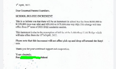 Resumption Of Tolling At Lekki : School Increases Bus Fee From ₦100k To ₦150k Per Child - autojosh
