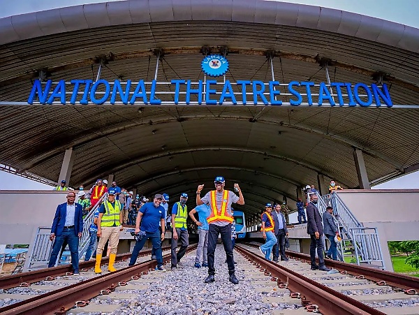 Sanwo-Olu Inspects Blue Line Rail Project, Says Work Is At 90 Percent Completion - autojosh