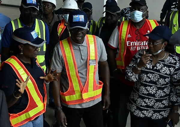 Sanwo-Olu Inspects Blue Line Rail Project, Says Work Is At 90 Percent Completion - autojosh 
