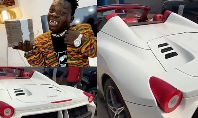 Ghanaian Social Media Sensation Shatta Bandle Shows Off Ferrari 458, Teases Davido - autojosh