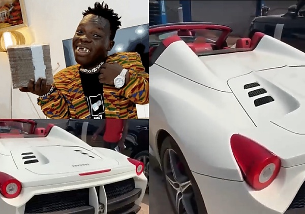 Ghanaian Social Media Sensation Shatta Bandle Shows Off Ferrari 458, Teases Davido - autojosh