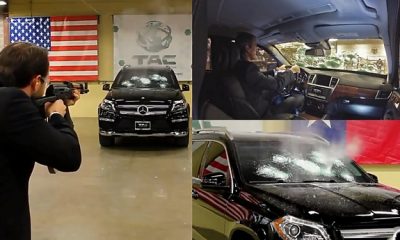 CEO Of TAC Sat Inside Armored Car While Bullets Rains On It To Show His Products Are Safe - autojosh