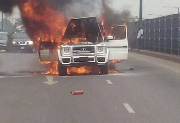 When Fayose’s G-Wagon Suddenly Caught Fire On Motion, Blamed Arsonist, Possible Causes - autojosh 