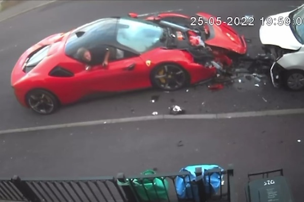 Driver Who Ran Away After Smashing His £500K Ferrari Into Five Parked Cars Gets 12 Months Driving Ban - autojosh 