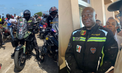 PHOTOS : London To Lagos Biker, Kunle Adeyanju, Finally Arrives Nigeria After 40 Days - autojosh