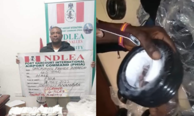 NDLEA Arrest Ex-convict For Importing 4.56kg Of Cocaine Hidden In 12 Tyres Of Lawn Mowers - autojosh