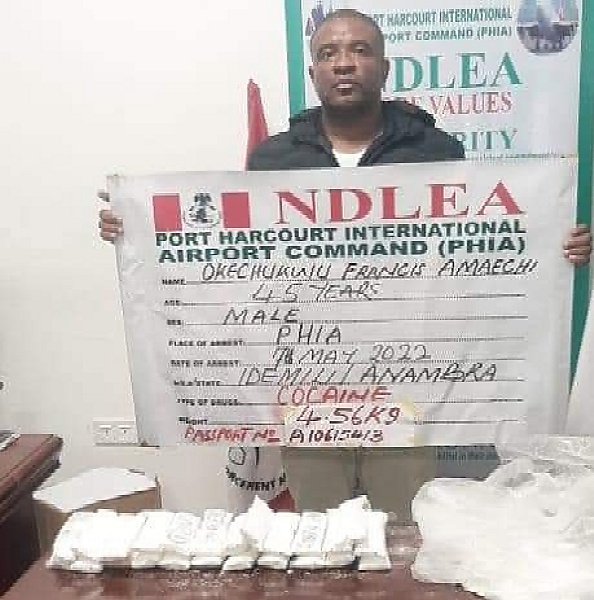 NDLEA Arrest Ex-convict For Importing 4.56kg Of Cocaine Hidden In 12 Tyres Of Lawn Mowers - autojosh 