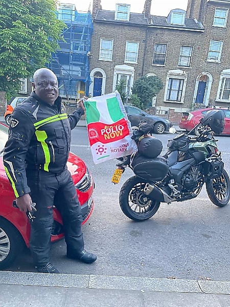 Nigerian On 25-day London-Lagos Bike Ride To Auction His Honda CB 500X Motorbike For Charity - autojosh 