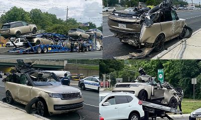 Brand New 2023 Range Rover Fell Off The Back Of A Car Carrier - autojosh