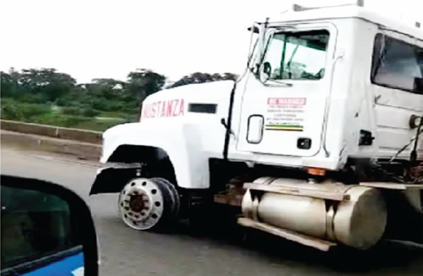 FRSC : Truck Driver, Who Drove On Damaged Wheels, To See Psychiatrist, Pay For Damaging New Road - autojosh 