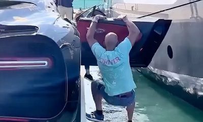 This Guy Is Hanging On The Door Of A $3 Million Bugatti Chiron To Save His Life - autojosh