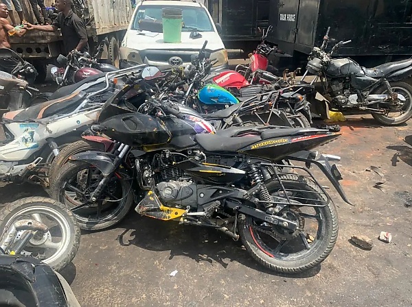 Lagos Warns Power Bike, Dispatch Riders Plying One-way, Set To Crush 250 Power Bikes, Okadas - autojosh 