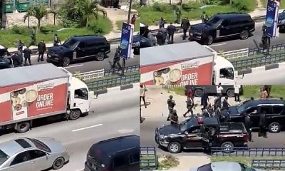 Moment Gov. Sanwo-Olu Stopped His Convoy To Arrest A ‘Military Officer’ Riding Motorcycle Against Traffic - autojosh
