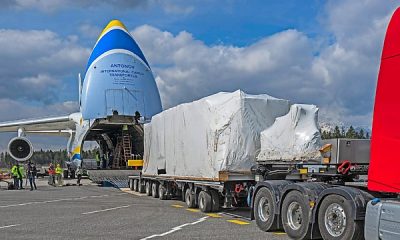 Ukraine-owned Antonov An-124 Cargo Plane Flies 200-tonnes Gas Power Plant To Kano, Nigeria - autojosh
