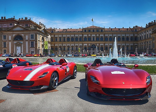 80 Roofless Ferrari Monza Cars, Worth $2 Million Each, Caught In Heavy Rain At Owner Event - autojosh 