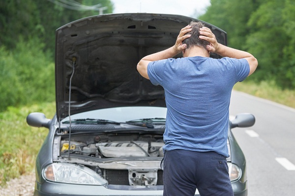 picture of a frustrated car owner