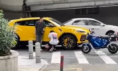 Chinese Man Who Was Forgiven For Crashing A Scooter Into Lamborghini Plan To Hit A Porsche - autojosh
