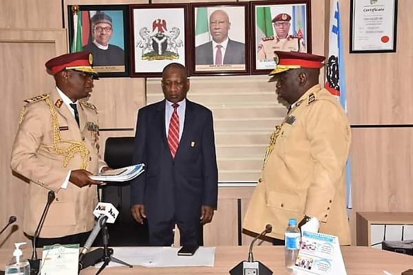 Photos : Dr Boboye Oyeyemi Hands Over Leadership Of FRSC To Acting Corps Marshal Dauda Ali Biu - autojosh 