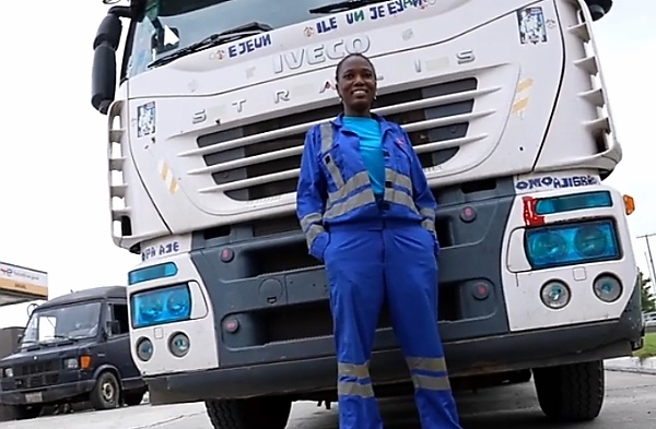 Meet Iyeyemi Adediran, A 26 Year Old Female Truck Driver With 4-years Driving Experience - autojosh 