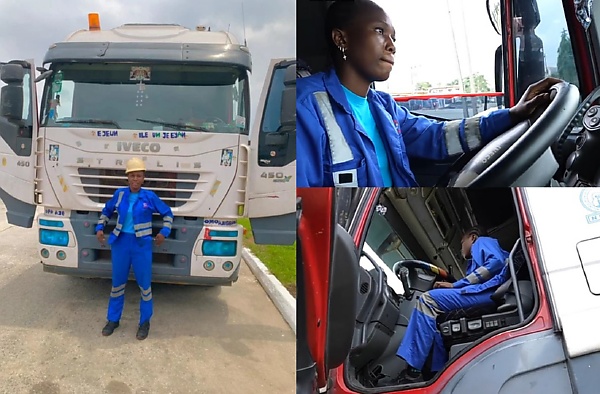 Meet Iyeyemi Adediran, A 26 Year Old Female Truck Driver With 4-years Driving Experience - autojosh