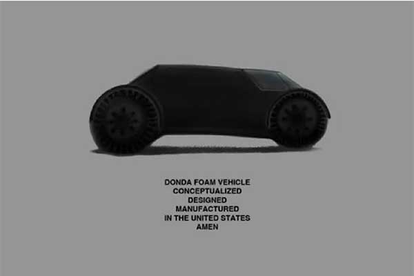 A Car Made Of Foam Teased By Kanye West's Donda Company