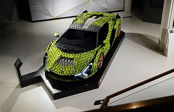 Life-size LEGO Lamborghini Sian FKP 37 Goes On Display, Took 8,660 Hours To Make - autojosh