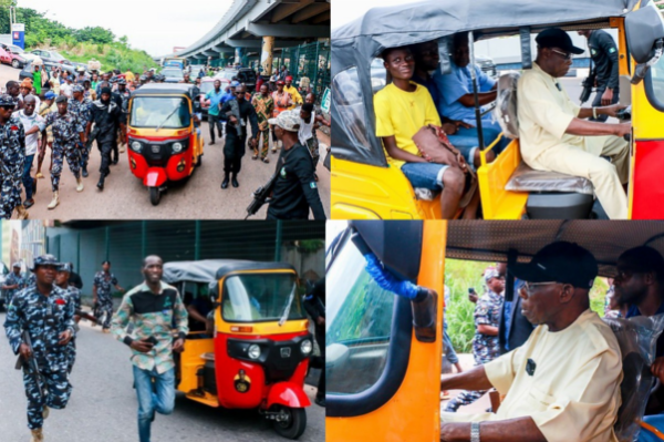 85-Year-Old Obasanjo Went Behind The Wheels Of Keke To Pick Up And Drop Off Passengers In Abeokuta - autojosh