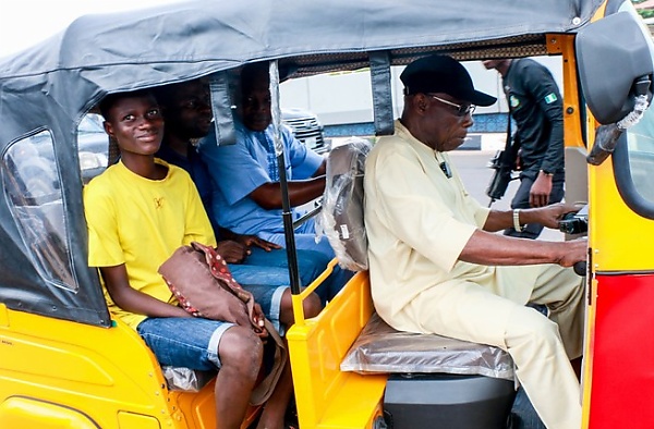 85-Year-Old Obasanjo Went Behind The Wheels Of Keke To Pick Up And Drop Off Passengers In Abeokuta - autojosh 