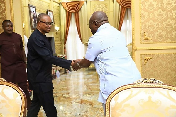 1960s Mercedes-Benz W110 Fintail Spotted In The Background As Peter Obi Visits Gov. Ikpeazu Of Abia - autojosh 