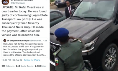 Broadcaster Pays ₦70,000 Fine For Driving On BRT Lane, Seized Car Released To Him, Apologises On TV - autojosh