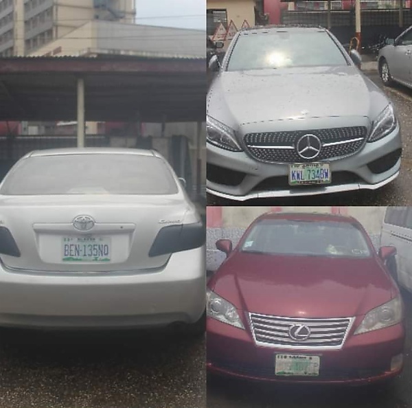 EFCC Arrests Internet Fraud Suspects In Edo And Abuja, Recovers Mercedes CLA, GLK, C300, Venza, EX350, Camry - autojosh 