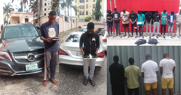 EFCC Arrests Internet Fraud Suspects In Edo And Abuja, Recovers Mercedes CLA, GLK, C300, Venza, EX350, Camry - autojosh