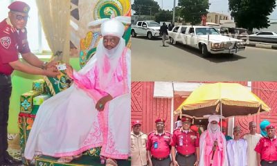 FRSC Presents Permanent Driver’s Licence To Emir Of Kano, Alhaji Aminu Ado Bayero (Photos) - autojosh