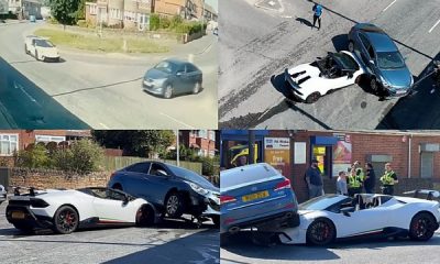 Watch As Hyundai Ends Up Driving Over A Lamborghini At A Junction – But Who Is At Fault? - autojosh
