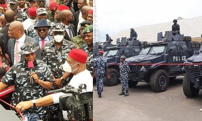 Imo State Gov. Uzodimma Donates Armored Personnel Carriers, Weapons To Police - autojosh