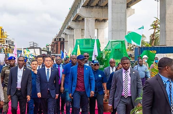 27-km Lagos Blue Rail Line Nears Completion, As Engineers Launch Final Track Beam - autojosh 