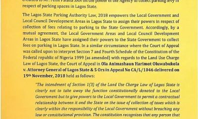 Lagos State Govt Replies Falana, Says Parking Fees Constitutional - autojosh