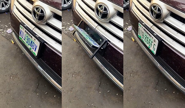 Nigerian Police Vow To Go After Number Plate Makers Spinning In This Trending Video - autojosh