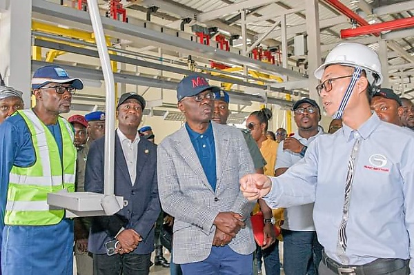 Sanwo-Olu Visits GAC Motors Assembly Plant Owned By Lagos-CIG Motors, Will Produce 5,000 Vehicles Per Year - autojosh 