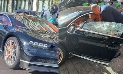 Thief On Motorcycle Smashed Bugatti Chiron Window With A Hammer To Steal N55m Rolex In London - autojosh