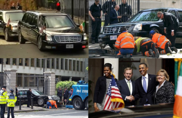 When U.S Presidential Limousine Got Stuck On A Ramp - autojosh