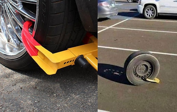 Today's Photos : When Your Car Tyre Is Cheaper Than The Fine Slapped For Illegal Parking - autojosh