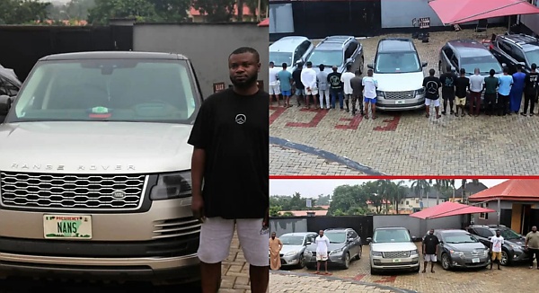 EFCC Arrests Club Owner, 21 Other Suspected Internet Fraudsters In Ibadan, Recover 2020 Range Rover HSE, 4 Other Cars - autojosh