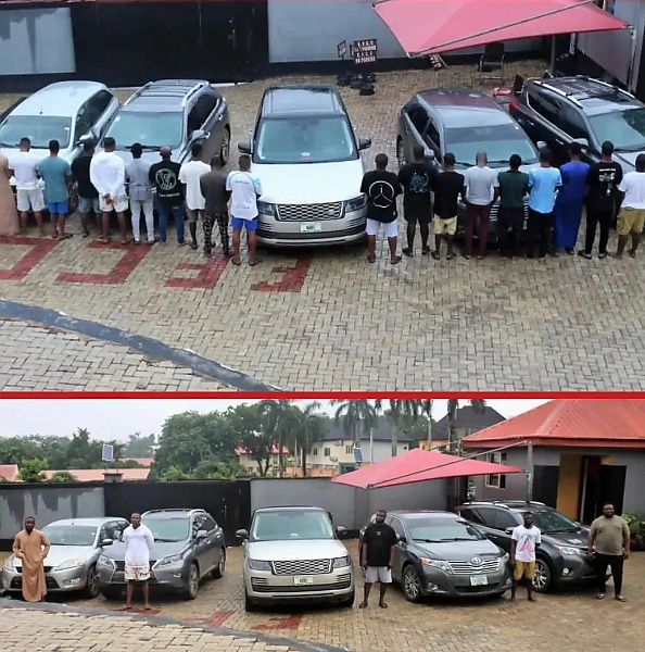 EFCC Arrests Club Owner, 21 Other Suspected Internet Fraudsters In Ibadan, Recover 2020 Range Rover HSE, 4 Other Cars - autojosh 