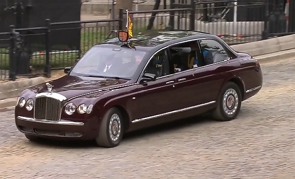 Moment King Charles III Arrives For Queen's Funeral In ₦5 Billion Armored Bentley State Limousine - autojosh 