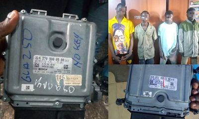 Police In Lagos Arrest Brain-box Thieves Who Stole 'Three' From Mercedes SUVs Brought In For Repairs - autojosh
